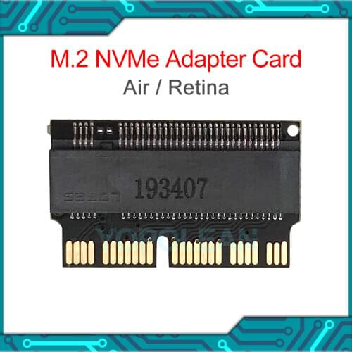New PCIe M.2 M Key SSD Adapter Card For Macbook Pro Air Retina A1465 A1466 A1398 A1502 2013 2014 2015 Expansion Card