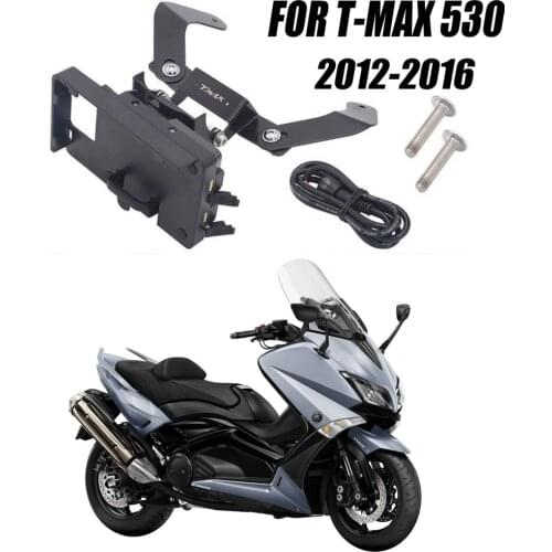 Motorcycle Front Phone Stand Holder Smartphone Phone GPS Navigaton Plate Bracket For YAMAHA TMAX 530 T-MAX 530 2012-2016 2015