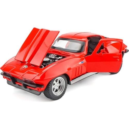 Sale 1:32 Corvette muscle car alloy model,simulation die-casting sound and light back to the sports car ornaments,free shipping