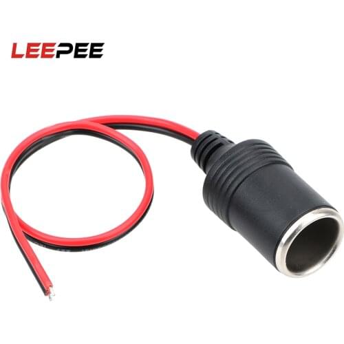 Car Cigarette Lighter Plug Connector Adapter Charger Cable Socket 12~24V 15A 200W Plug Receptacle Auto Interior Accessories