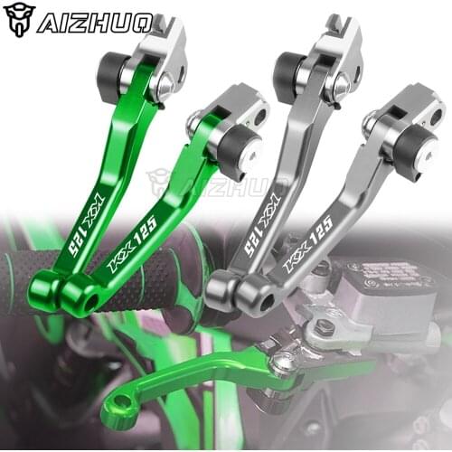 Motocross CNC Pivot Brake Clutch Levers FOR KAWASAKI KX125 KX 125 2006 2007 2008 Motorbike Lever Dirt Bike KX 125 Accessories