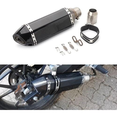Motocross Motorcycle Racing Silencer Universal 51 mm Exhaust Systems Muffler End Pipe Stainless Steel Tailpipe