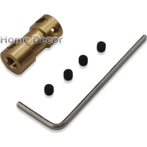 2/3/4/5mm Copper Rigid Coupling Motor Shaft Connector Sleeve Bushing For DIY Robot Smart Car Toy Boat Model Parts