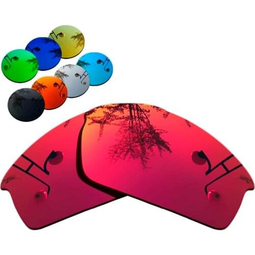 100% Precisely Cut Polarized Replacement Lenses for Bottlecap Sunglasses Magenta Red Mirrored Coating Color- Choices