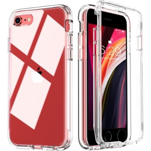 360 Degree Full Body Protective Phone Case for IPhone 11 12 Pro Max X Xr Xs Max 8 7 Plus SE Case Clear with Screen Protector