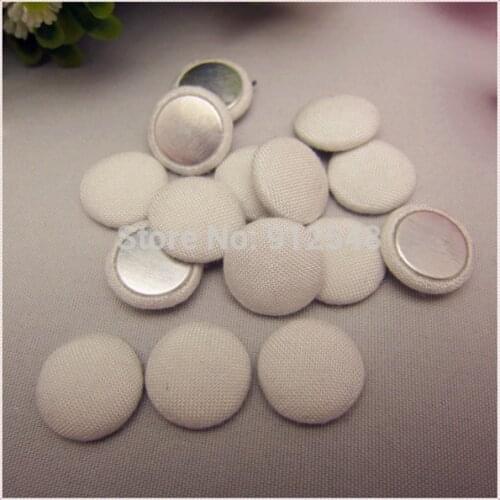 50pcs/lot 15mm Solid Fabric Covered flat back Buttons, Cloth Covered Buttons, garment accessories,XK566