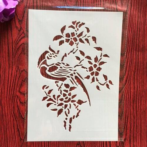 A4 29 * 21cm creative animal DIY stencil Fabric wall painting scrapbook coloring photo album decorative paper card template