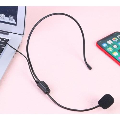 Wireless Headset Microphone Wired Bodypack Microphone w/ TA3F Mini 3Pin XLR Jack Comfortable Wear Sound Quality Fidelity