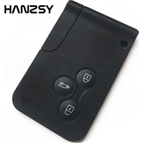 3 Button Smart Key shell For Renault megane 2 3 Clio Logan Koleos Scenic Replacement Car Remote Key Card Fob Cover Uncut Blade