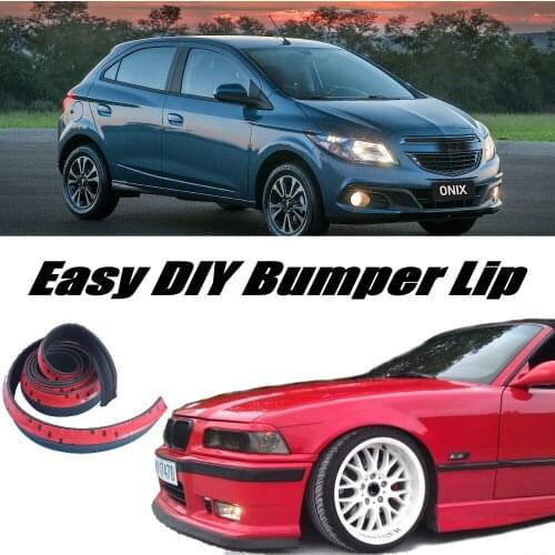 Bumper Lip Deflector Lips For Opel Onix For Chevrolet Prisma Front Spoiler Skirt For Tuning View / Body Kit Strip