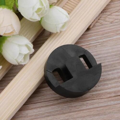 Hot Sale 1 Pair Of 35 x 35mm Black Acoustic Cello Durable Round Circular Rubber Design Mute Silencer 2019 New Arrival