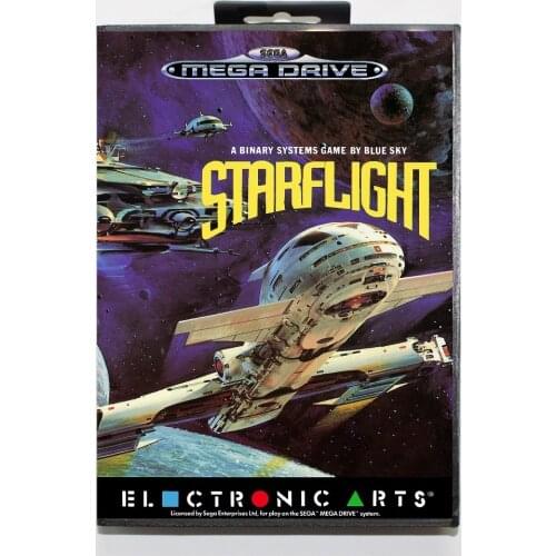 Starflight Game Cartridge 16 bit MD Game Card With Retail Box For Sega Mega Drive For Genesis