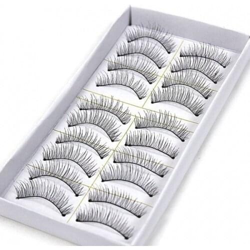 Eye New 10 Pairs Natural & Soft & Thick Long False Eyelashes 217# 118# 1028