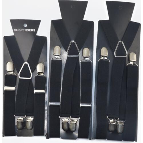 New Fashion 4 clips Men Suspenders 4 sizes for boys and girls men and women X-back suspender