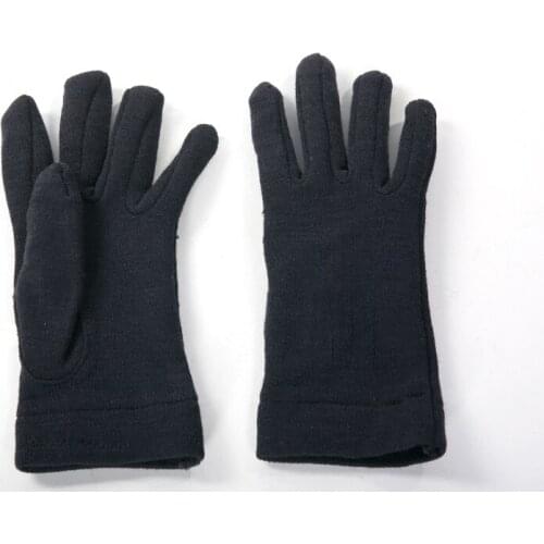 Gloves wool Italian navy blue color