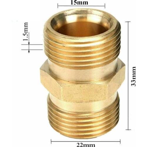 M22/15 Mm To Male Adaptor Power Pressure Washer Pump Hose Outlet For Karcher 1 * M22/15mm Male Adaptor