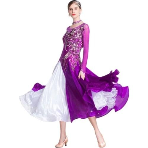 B-18404 Aldut Modern dance competition dance dress, High quality plus size ballroom dance dresses for sale