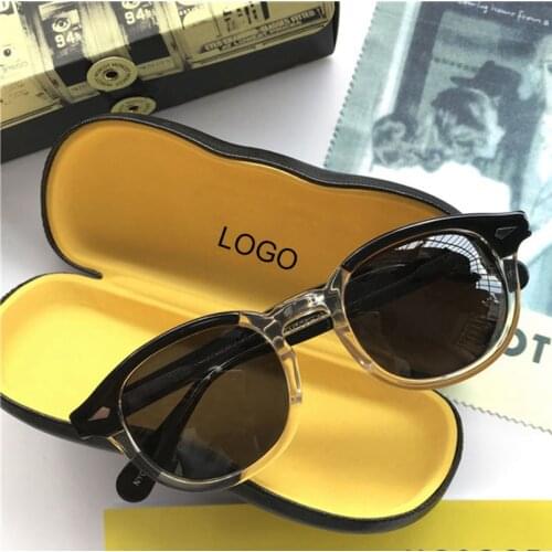 Sun glasses Man Johnny Depp Polarized Sunglasses Acetate Frame Woman Brand Designer Driving Shades With Box Top quality SQ081
