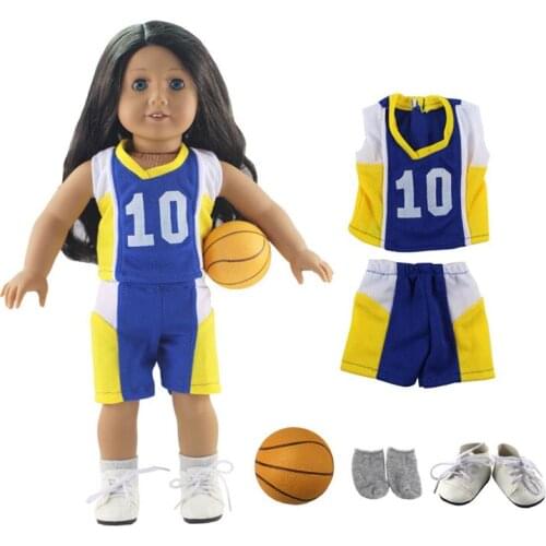 New 1 set Leisure handmade dress clothes outfit Sportswear for 18"American Doll Multiple Choices