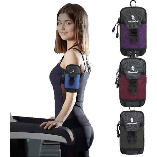 Running Bag Multifunctional Mobile Phone Arm Bag Sports Wrist Bag Diagonal Single Bag Men Women Adjustable Fitness Running Belt