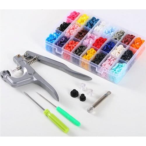 T5 Plastic Resin Snap Button Press Stud Cloth Button Press Machine Sewing Tool U Shape Fastener Snap Pliers KAM Button