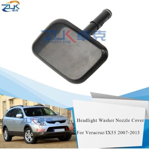 ZUK For Hyundai IX55 2007 2008 2009 2010 2011 2012 2013 2014 2015 Veracruz Headlight Headlamp Washer Nozzle Cover Cap Rossete