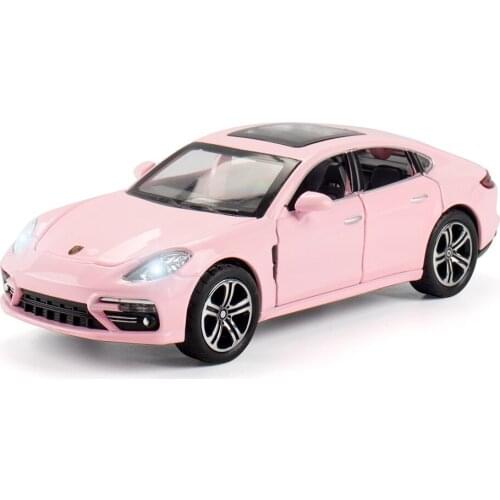 1:32 Alloy Diecast Panamera Car Models with Lights Sounding Function Pull-back Toy Boxed Collection