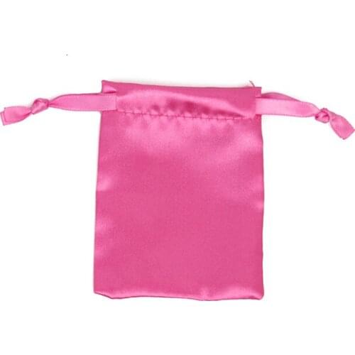 100pcs High quality drawstring bags custom 7*9cm Satin pouches for jewelry gift accessories cosmetics watch packaging bags