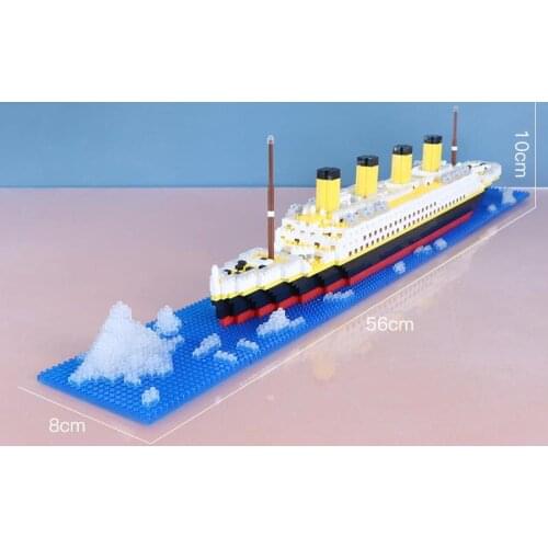 1860Pcs+Titanic Model Building Blocks Mini Diamond Titanic Brick Building & Construction DIY Assembling Toys for Children