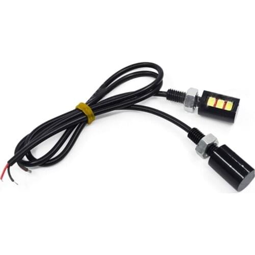 2Pcs Licence Plate Number Lighting Equipment Turn Signal Indicator Light for Motorcycle Car LED Screw Bolt Lamp