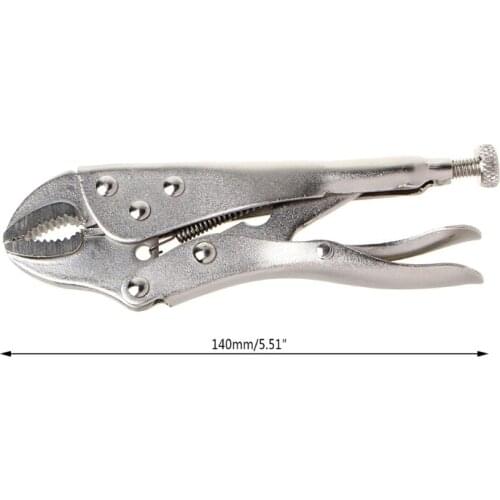 Y1UD 5 Inch Locking Pliers Ground Mouth Straight Jaw Lock Vise Grip Clamp Hand Tools