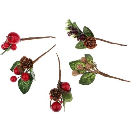 5Pieces Naturally Dried Flowers Artificial Plant Floral Branch For Greeting Card Decoration Fake Flowers Bag Box Decor
