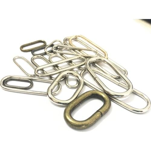 50pcs Metal Oval Ring Watch garment Buckles DIY Garment Bags Accessory sewing 16mm 20mm 25mm 32mm 35mm 38mm 50mm 65mm