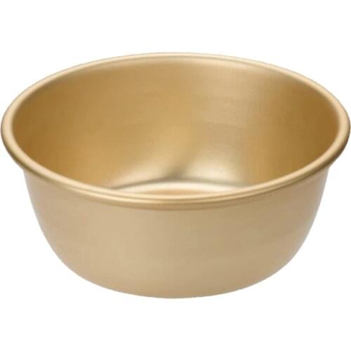 1Piece Nickel Silver Plated Aluminum Traditional Bowls for Korean Rice,S/L