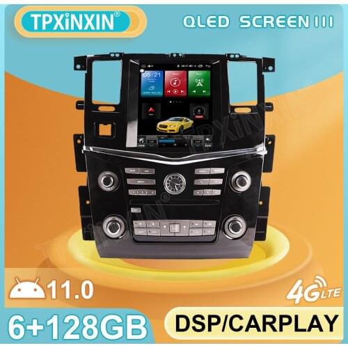Android 11 128GB Tesla Style For Nissan PATROL Y62 2010 Car GPS Navigation Carplay Auto Radio Stereo Multimedia Player Head Unit