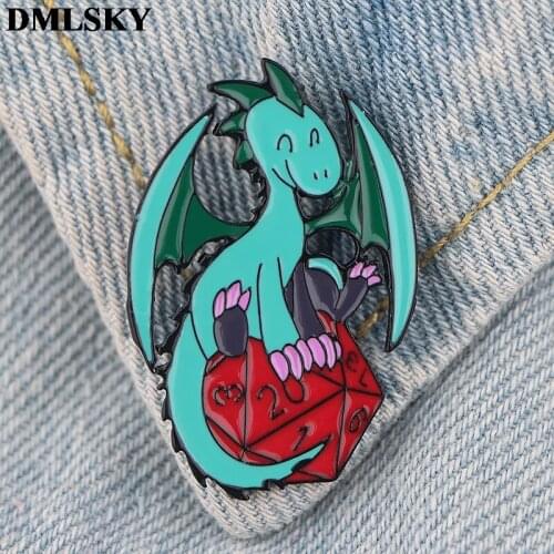 DMLSKY men fashion Enamel Brooches Metal Pins cool Badges Hat Pins Cartoon Jewelry For Clothes Lapel Pin Tie Pin M4070