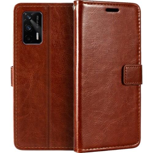 Case For OPPO Realme GT 5G Wallet Premium Leather Magnetic Flip Case Cover With Card Holder And Kickstand For OPPO Realme GT Neo