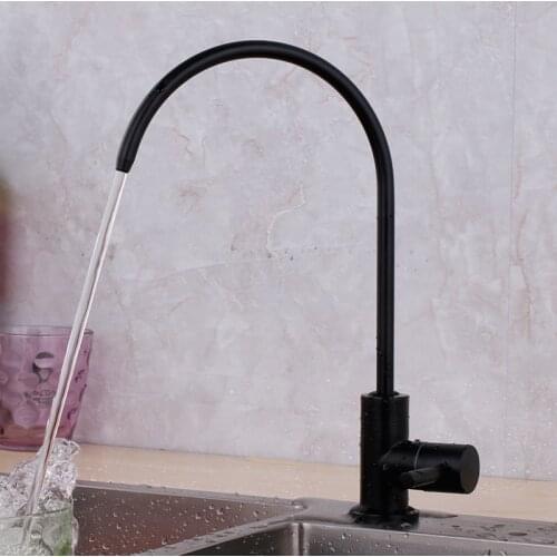Black water filter drinking water tap colorful kitchen drink taps has connector