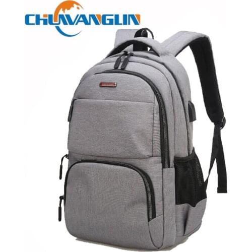 Chuwanglin Large capacity backpack men 16 inch Business laptop backpack USB Charging male backpacks travel bags mochila Y8523