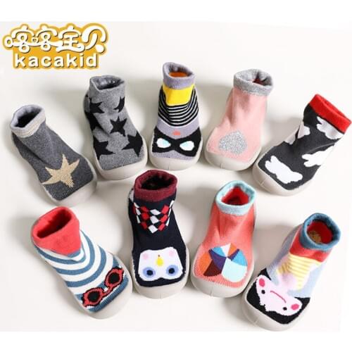 KACAKID Official Store Toddler Winter Baby Thick Floor Socks Cute Baby Toddler Winter Floor Socks Baby Thick Floor Socks Ka1292