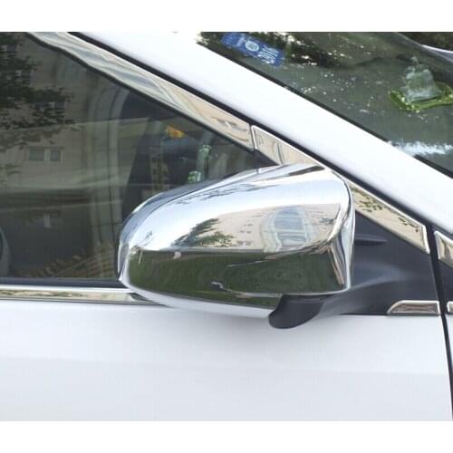 For Toyota Vios Yaris sedan 2014 2015 2016 ABS Chrome rearview mirror Cover Trim Car Styling Accessories