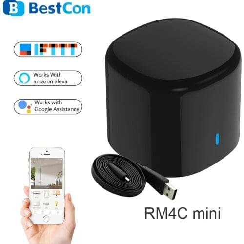 Broadlink IR Remote Control Bestcon RM4C Mini Universal Smart Home Automation Controller Compatible With Alexa Google Assistant