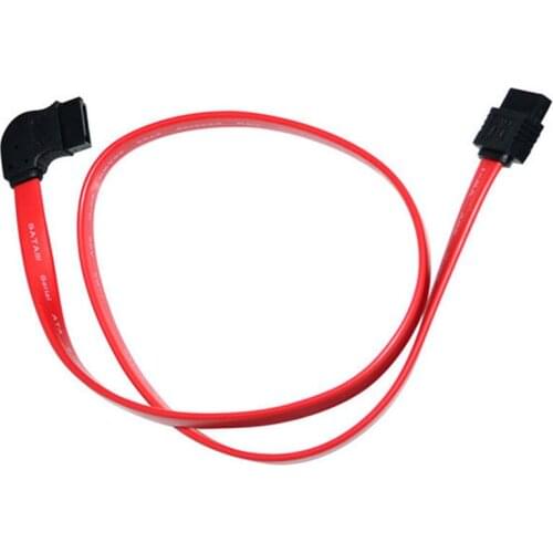 50cm 1.5" Serial SATA ATA DATA UP 90 degree angled to straight Lead Cable