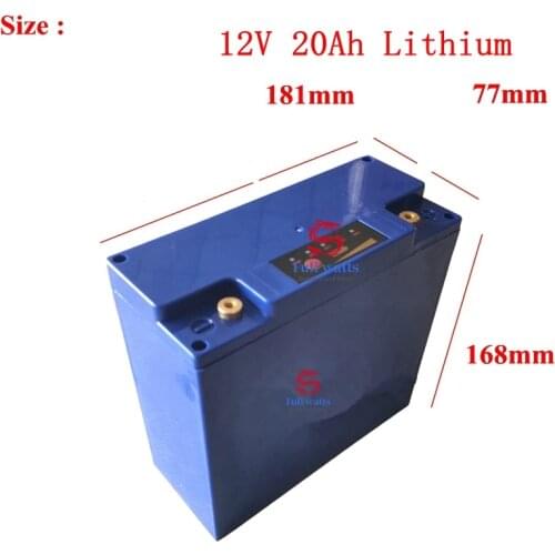 12v Lithium Ion Battery 20Ah 12v Bateria Litio for Electric Bike Motor 12v 300w Backup Power Wheelchair +12.6V 3A Charger