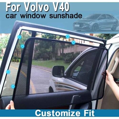 6pcs High-end custom For Volvo V40 2013-2018 card type magnetic car curtain sun shade car window shade car styling