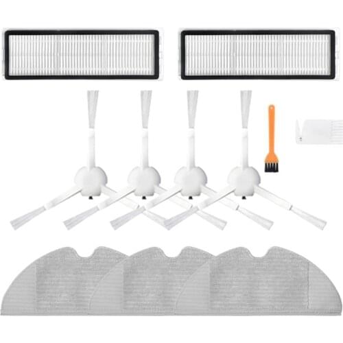Washable Vacuum Cleaner Accessories for Xiaomi Dreame F9 Robot Vacuum Mop Side Brush Hepa Filter Mop Cloth Kits
