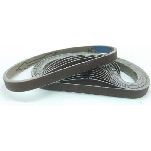 New 100pcs 330*10mm P60 P80 P120 P180 P240 Abrasive Sanding Belt for Air Belt Sander Machine Hardware Burnishing Deburring