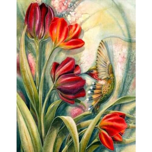 New 5d diamond painting new arrival picture rhinestone new diamond embroidery flower bird diamond mosaic home decor gift ll404