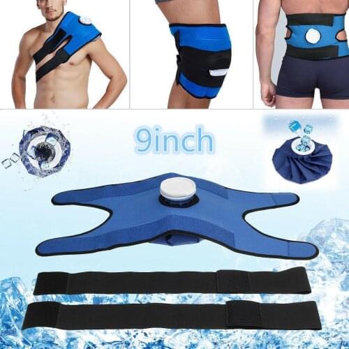 New Pain Relief Hot Cold Therapy Reusable Ice Bag Pack Wrap for knee Shoulder Back Muscle Waist Relaxing Health Care Blue Brace