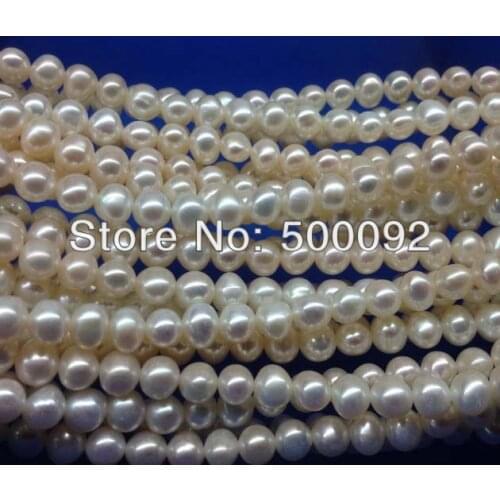 Wholesale 6-7MM potato cultured freshwater pearl strands